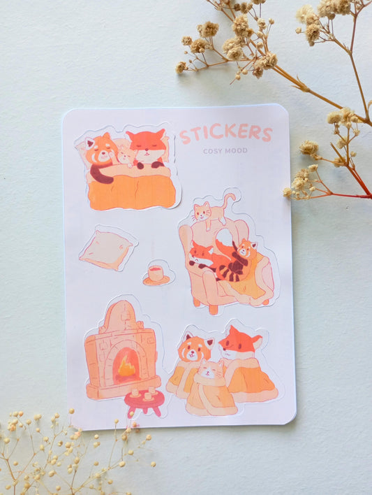 Feuille de stickers - Cosy mood