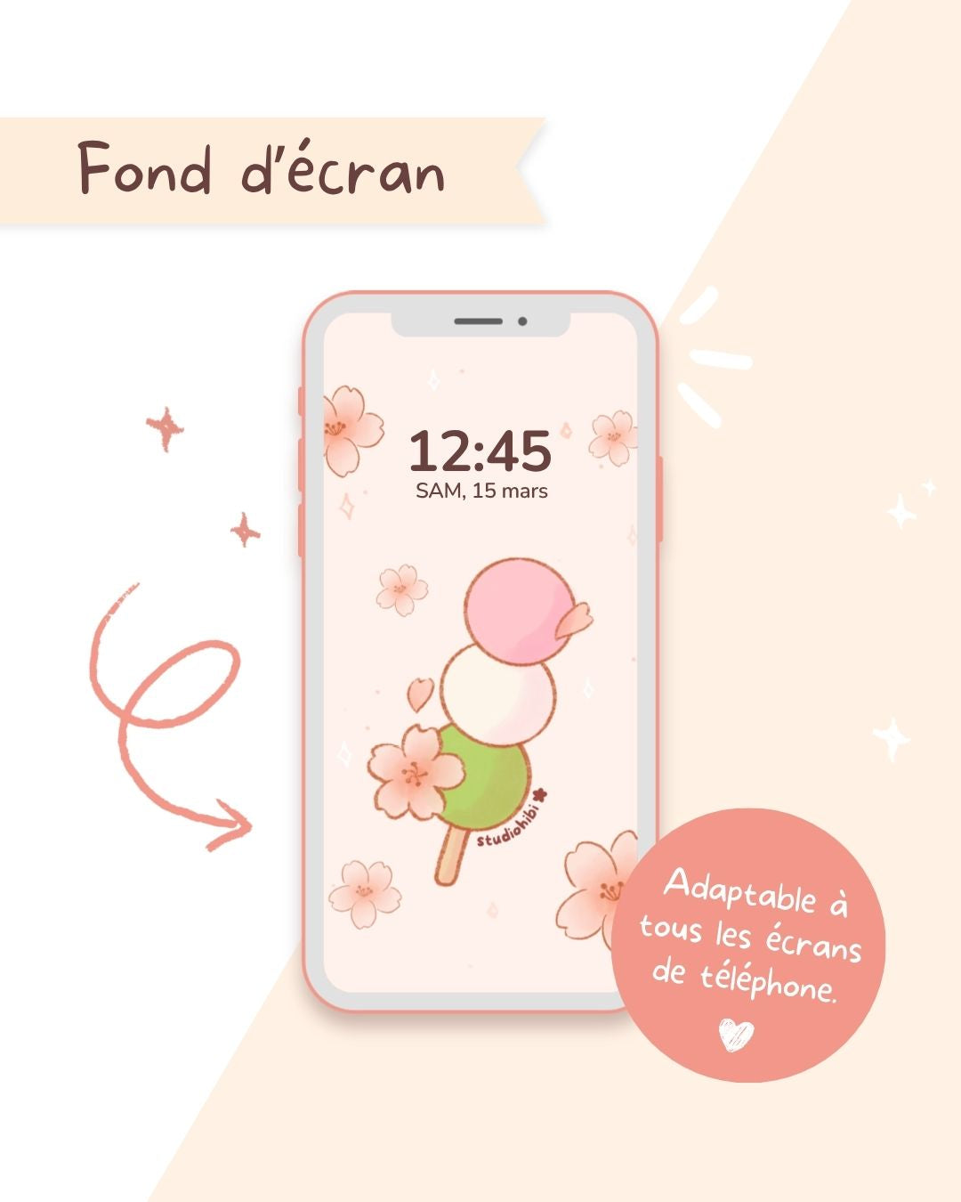 Fond d'écran portable - Dango Sakura