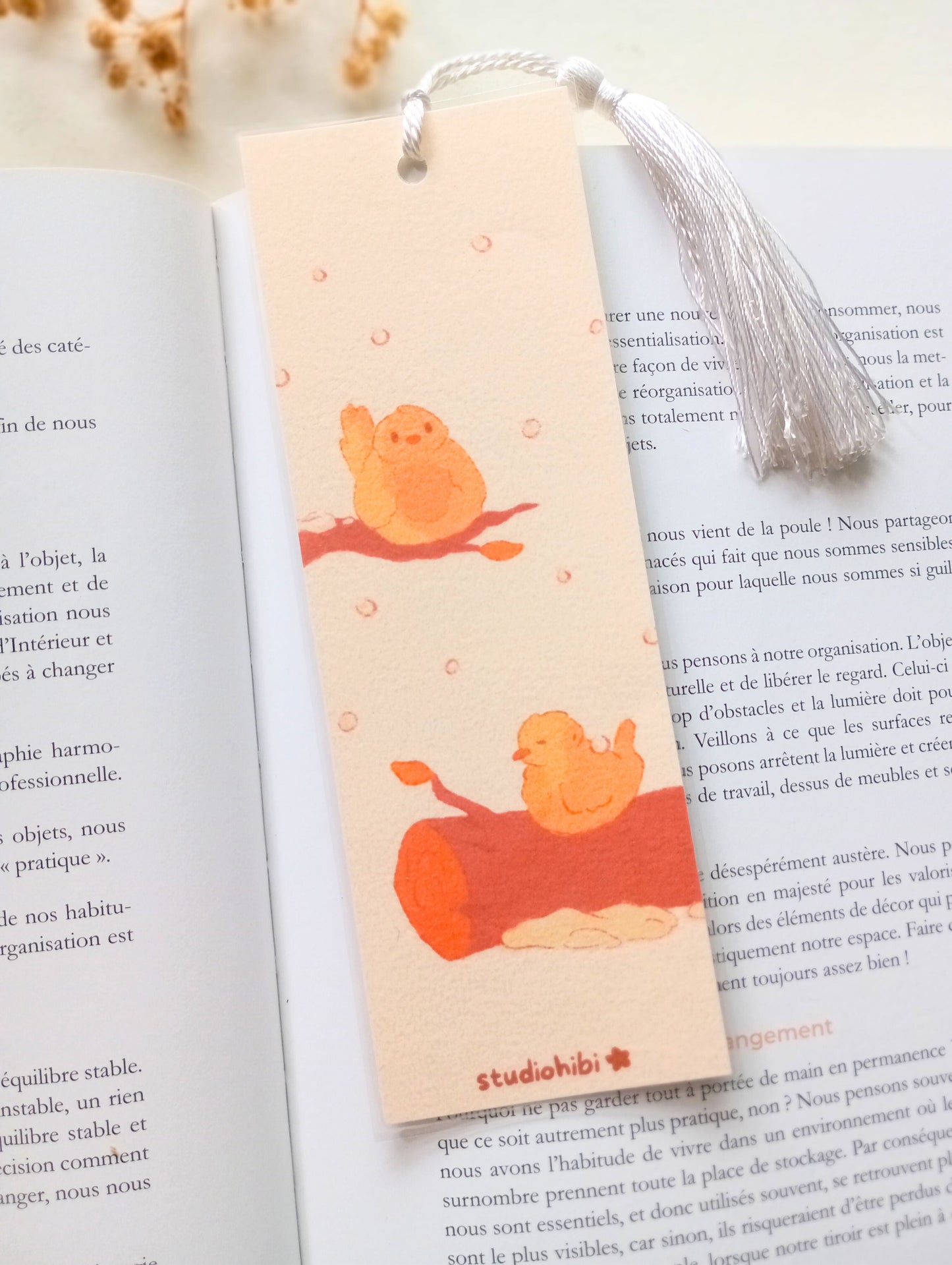 Marque-page - Oiseaux d'hiver