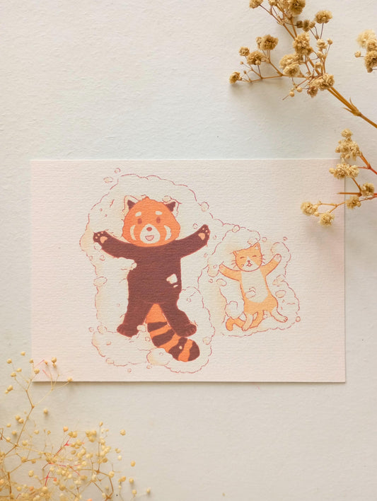 Mini print - Anges de neige