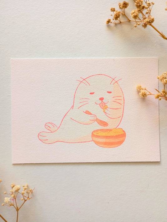 Mini print - Petit phoque cuisine