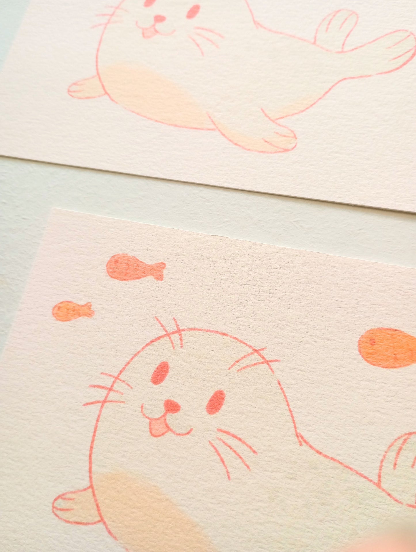 Mini print - Petit phoque joyeux