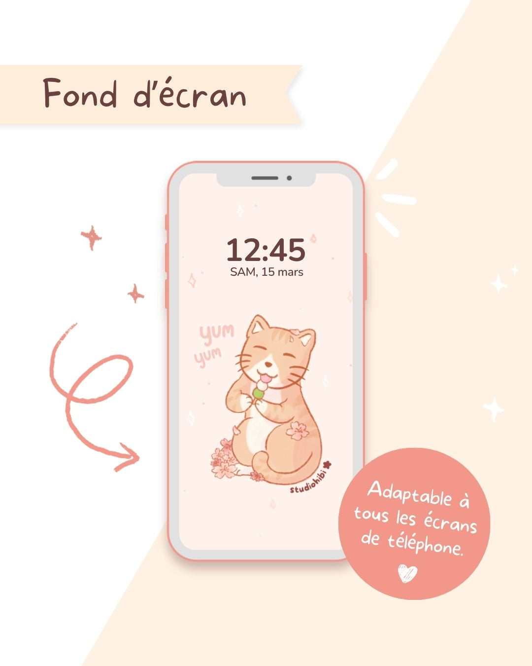 Fond d'écran portable - Chat Dango