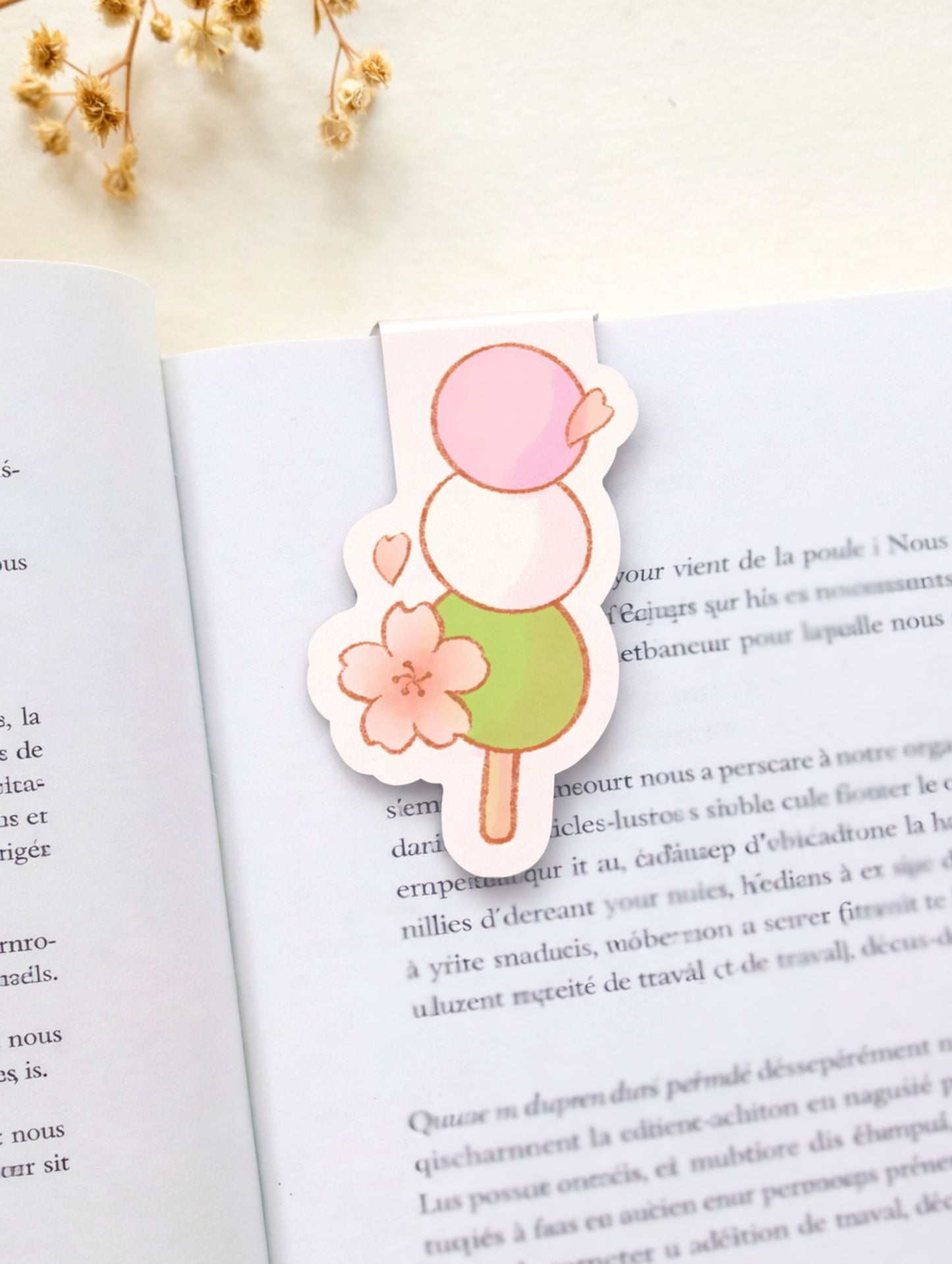 Marque-page magnétique - Dango Sakura