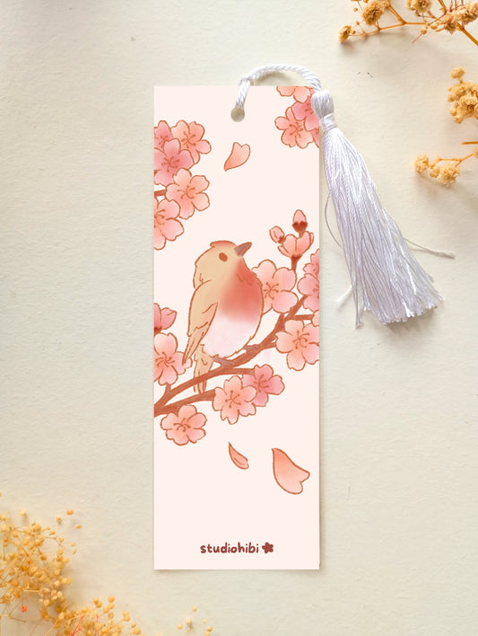 Marque-page - Oiseau Sakura